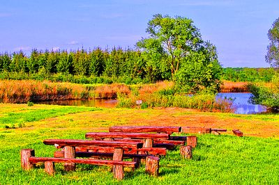 Wooden Benches Download Jigsaw Puzzle