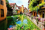 Canal, Belgium Download Jigsaw Puzzle