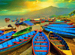 Boats, Nepal Download Jigsaw Puzzle