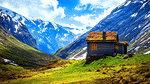 Mountain Cabin Download Jigsaw Puzzle