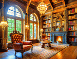 Manor Library Download Jigsaw Puzzle