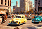 City Traffic 1940s Download Jigsaw Puzzle
