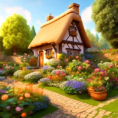 Cozy Cottage Download Jigsaw Puzzle