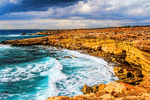 Coastal Cliffs, Cyprus Download Jigsaw Puzzle
