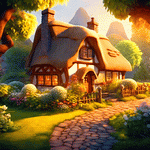 Thatched Cottage Download Jigsaw Puzzle