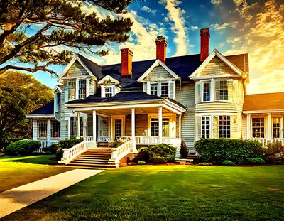 Cape Cod Mansion Download Jigsaw Puzzle