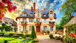 French Provincial House Download Jigsaw Puzzle