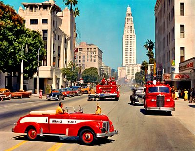 Street Scene 1940s Download Jigsaw Puzzle