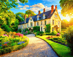 English Manor House Download Jigsaw Puzzle