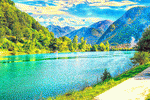Lake, Slovenia Download Jigsaw Puzzle