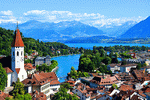 Mountain Lake, Switzerland Download Jigsaw Puzzle