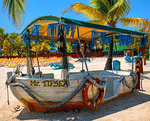 Beach Bar, Honduras Download Jigsaw Puzzle