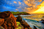 Sunset, Bay of Biscay Download Jigsaw Puzzle