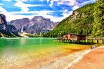 Mountain Lake, Italy Download Jigsaw Puzzle