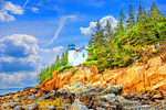 Lighthouse, Maine  Download Jigsaw Puzzle