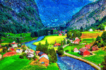 Valley, Norway Download Jigsaw Puzzle