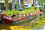 House Boat, Amsterdam Download Jigsaw Puzzle