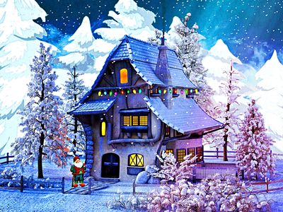 Christmas House Download Jigsaw Puzzle