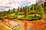 Mountain Stream, Italy Download Jigsaw Puzzle