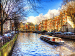 Boat, Amsterdam Download Jigsaw Puzzle