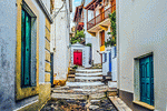 Alley, Greece Download Jigsaw Puzzle