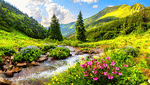 Mountain Stream Download Jigsaw Puzzle