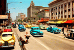 Traffic, L.A., 1940s Download Jigsaw Puzzle