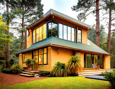 Mid-Century Suburban House Download Jigsaw Puzzle