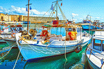 Fishing Boat, Greece Download Jigsaw Puzzle