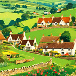 English Village Download Jigsaw Puzzle