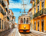 Tram, Lisbon Download Jigsaw Puzzle