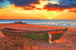 Beached Boat Download Jigsaw Puzzle