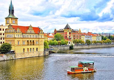 Boat, Prague Download Jigsaw Puzzle