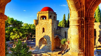 Buildings Rhodes Download Jigsaw Puzzle