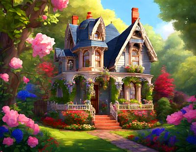 Victorian Cottage Download Jigsaw Puzzle