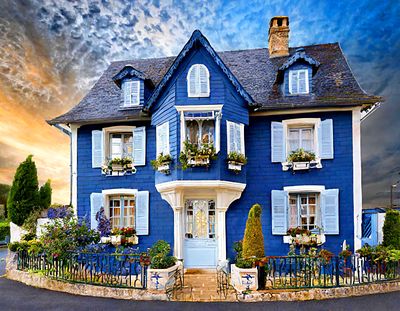 French Provincial House Download Jigsaw Puzzle