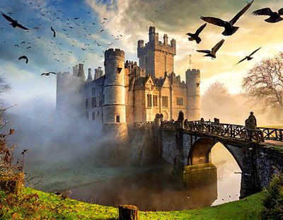Gothic English Castle Download Jigsaw Puzzle
