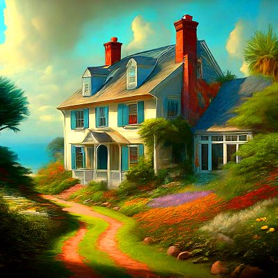 Coastal Cottage Download Jigsaw Puzzle