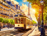 Tram, Paris Download Jigsaw Puzzle