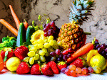 Fruits, Berries, And Garden Vegetables Download Jigsaw Puzzle