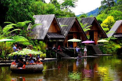 Wooden Stilt Cabins Download Jigsaw Puzzle