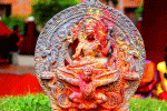 Carved Stone Relief Of Vishnu Download Jigsaw Puzzle