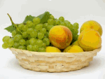 Green Grapes And Peaches Download Jigsaw Puzzle