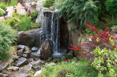Garden Waterfall Download Jigsaw Puzzle