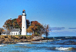 Pointe Aux Barques Light Download Jigsaw Puzzle