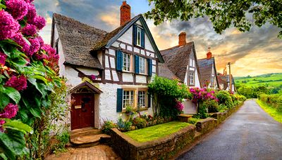 English Cottages Download Jigsaw Puzzle