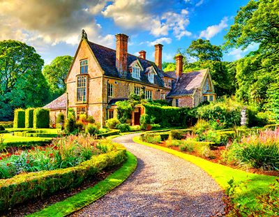 English Manor House Download Jigsaw Puzzle